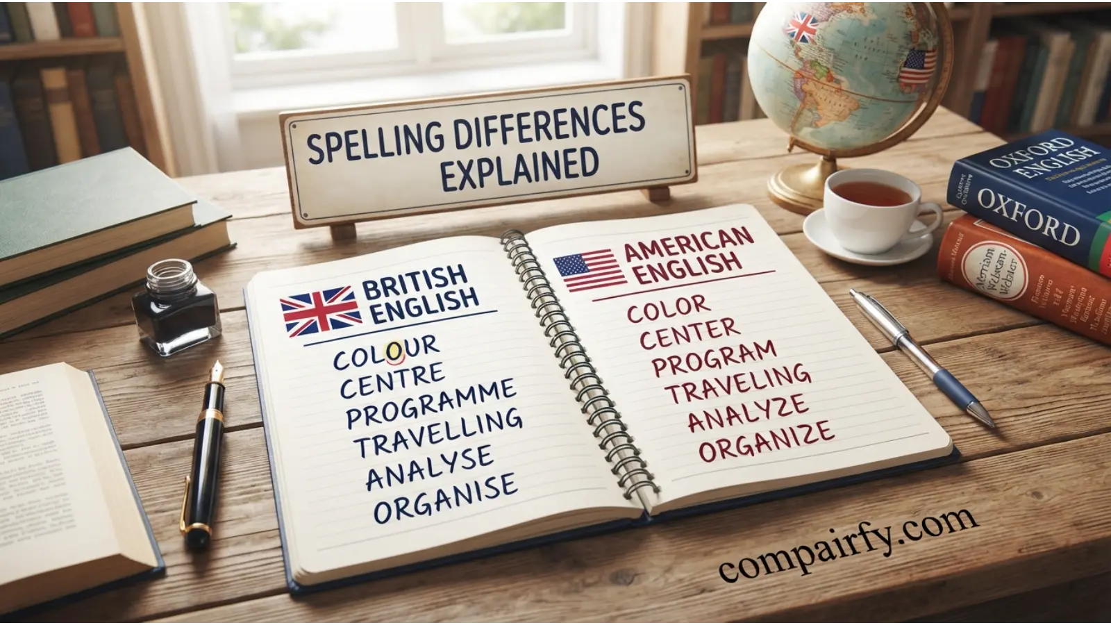 British English vs American English Spelling