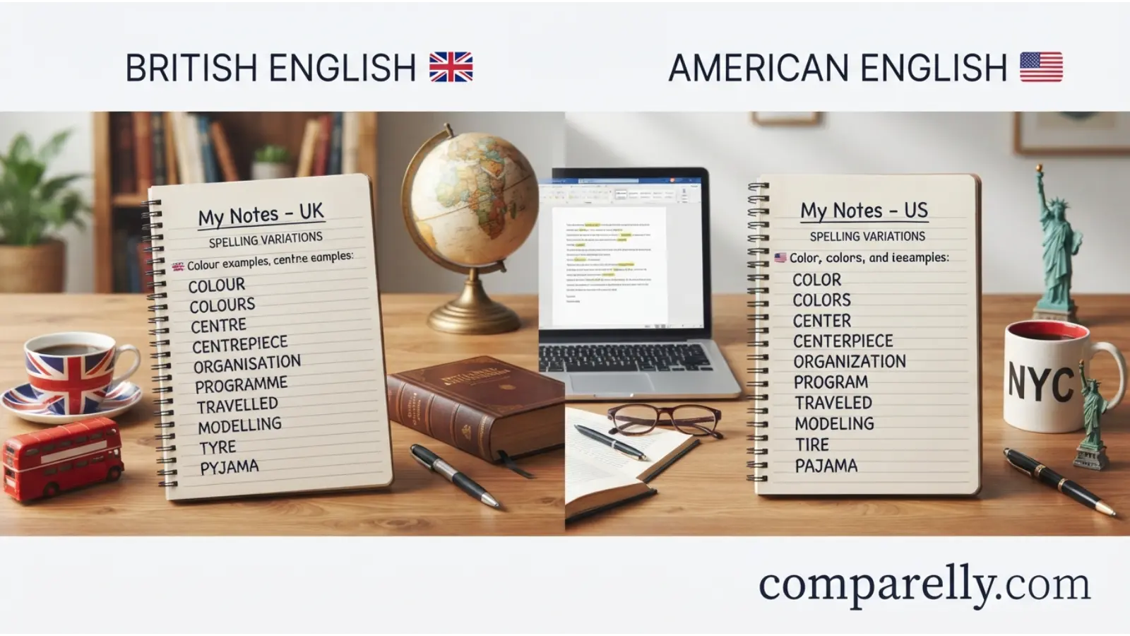 British English vs American English Spelling