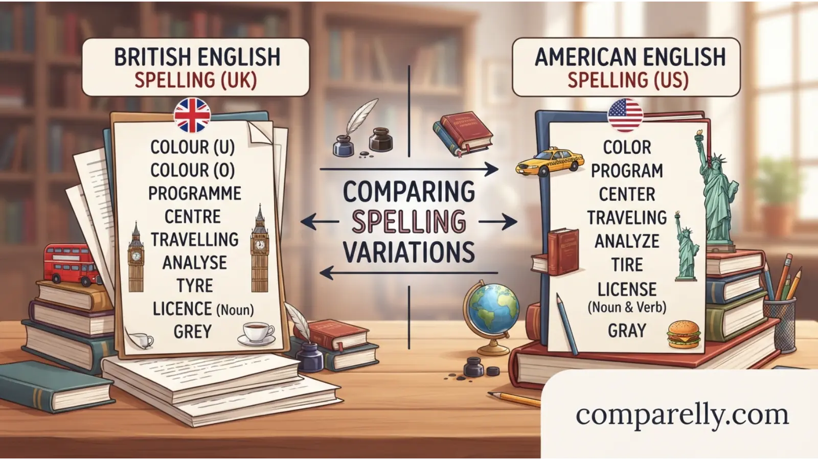 British English vs American English Spelling
