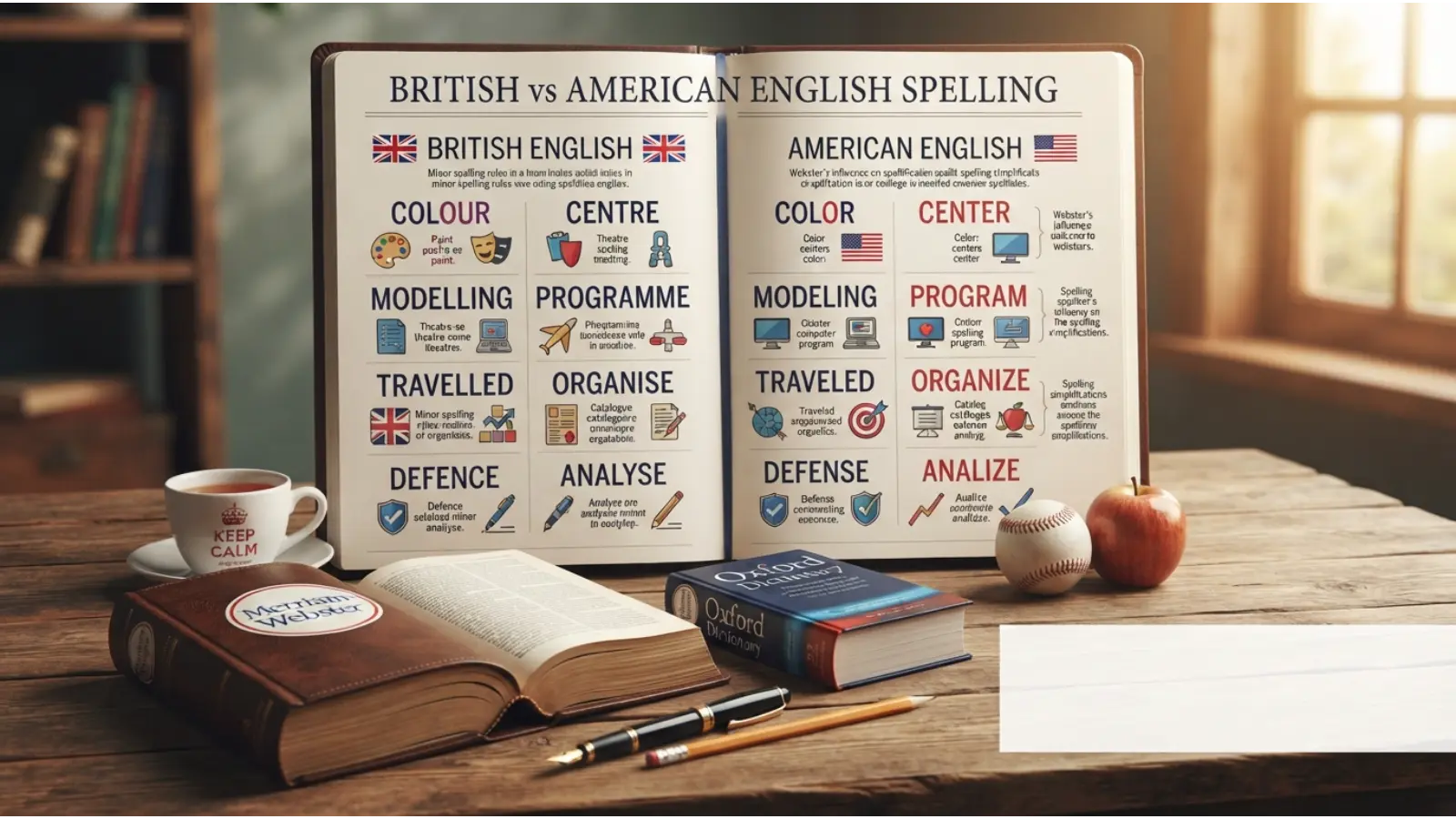 British English vs American English Spelling