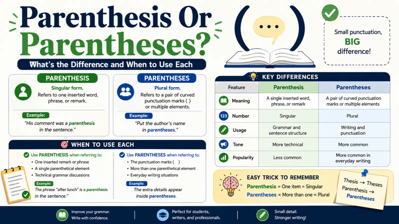 Parenthesis Or Parentheses