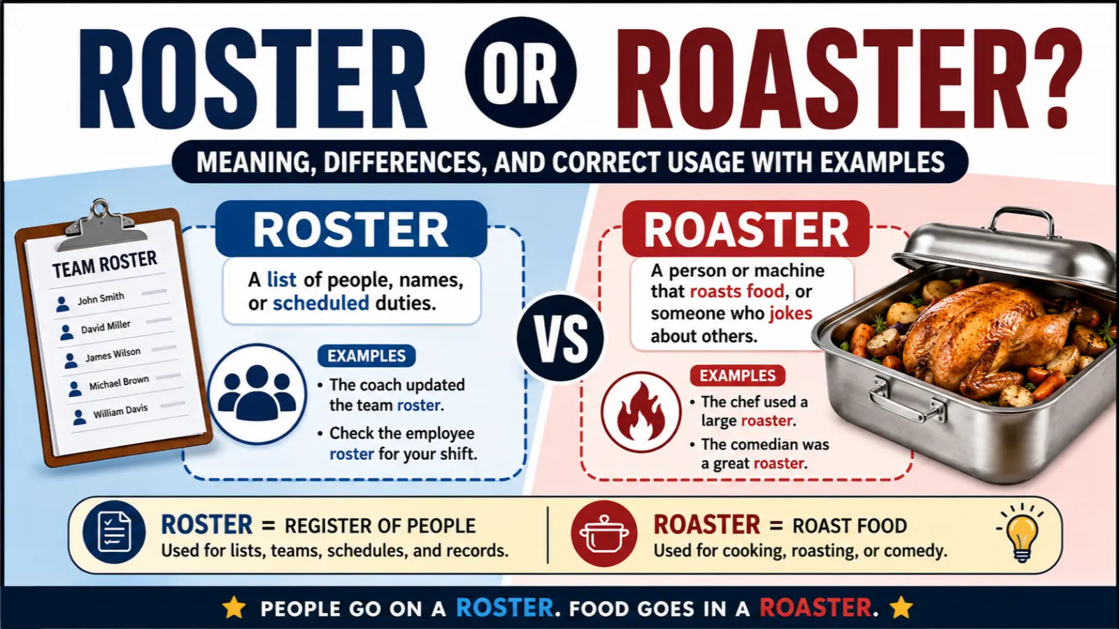Roster Or Roaster