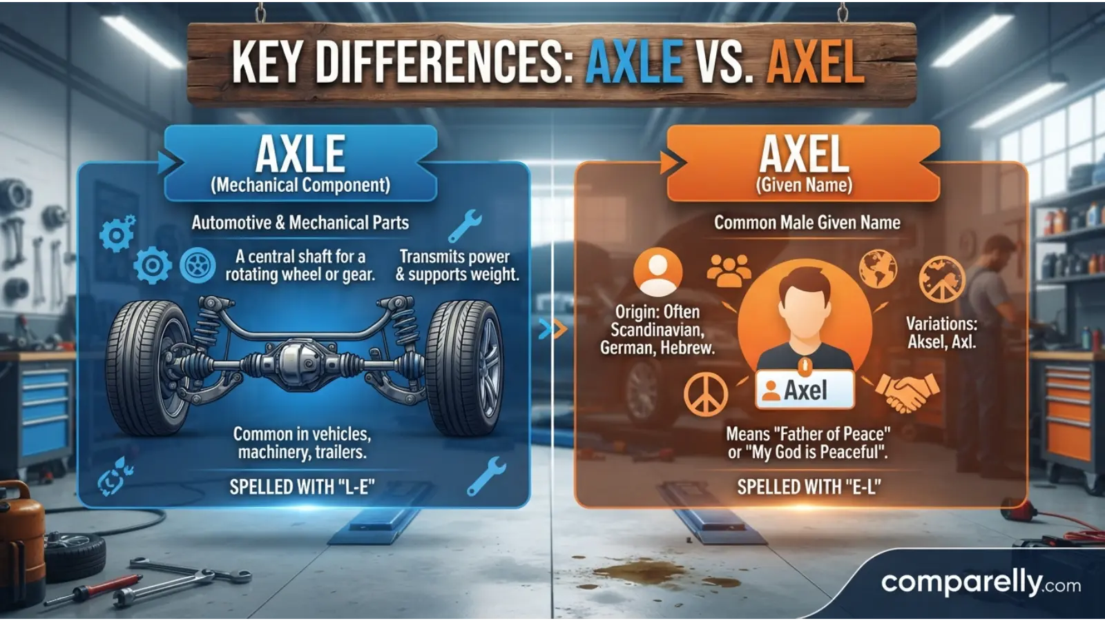 Key Differences Between Axle and Axel