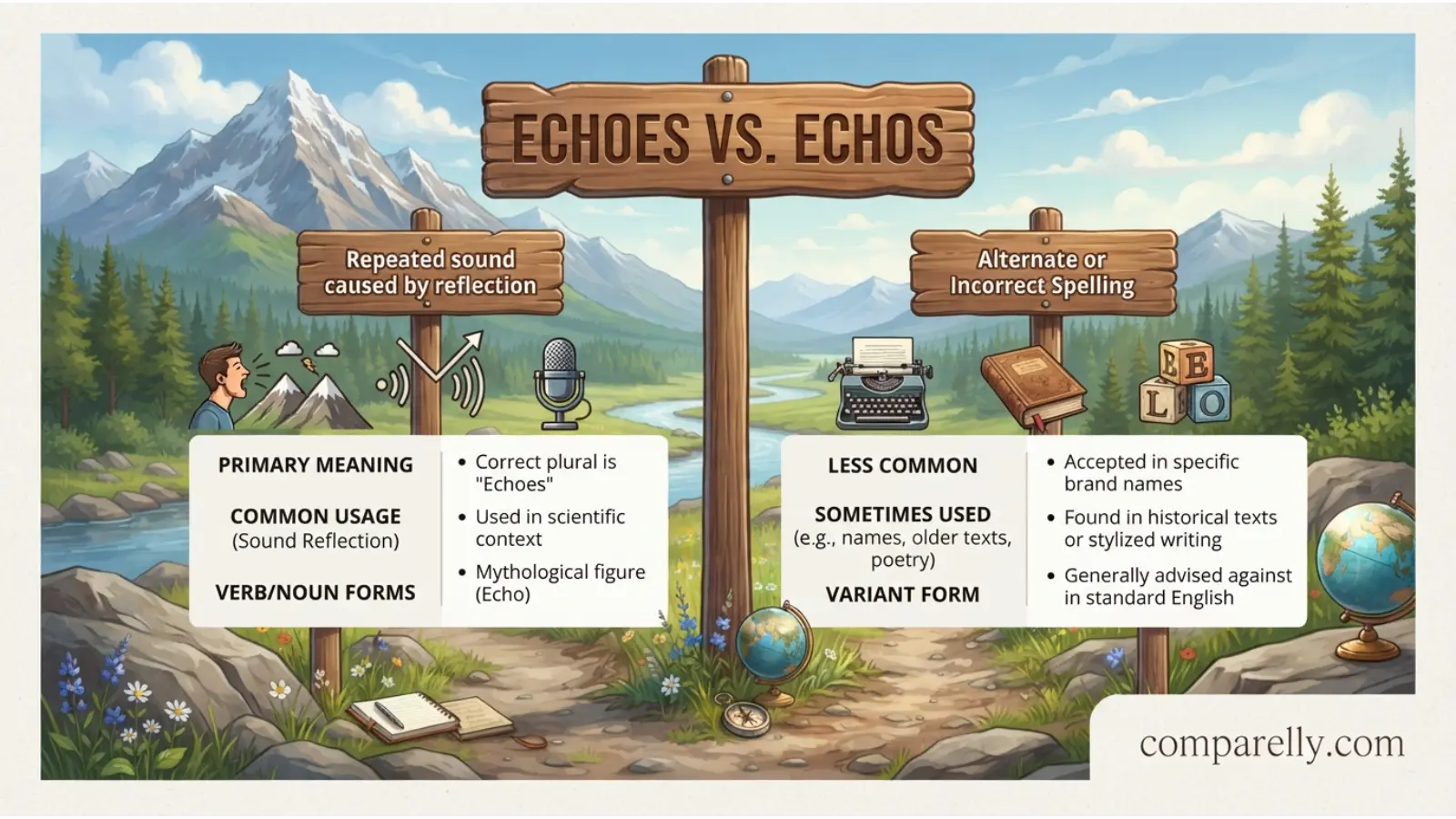 Key Differences Between Echoes and Echos