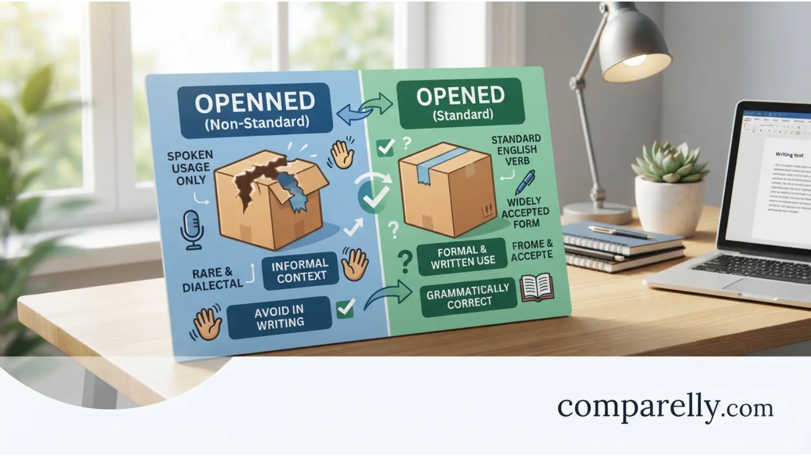 Key Differences Between Openned and Opened