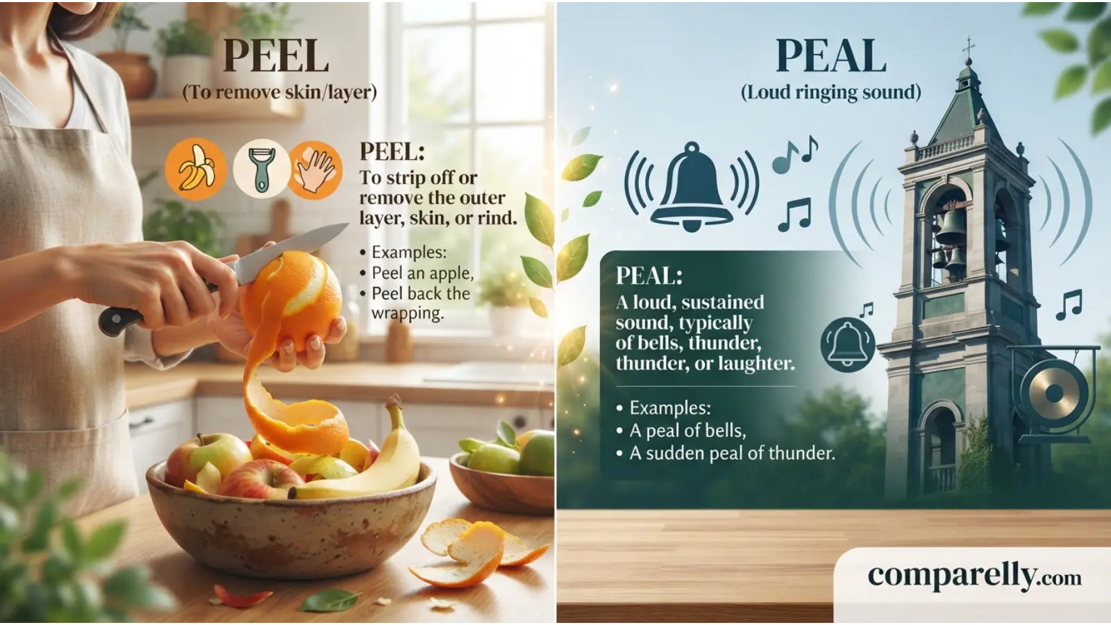 Key Differences Between Peel and Peal