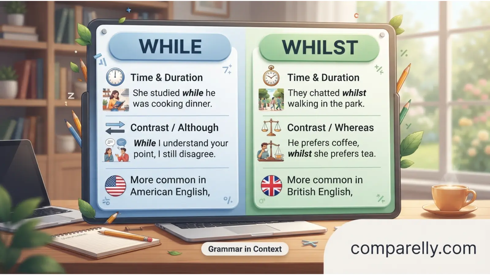 Key Differences Between While and Whilst
