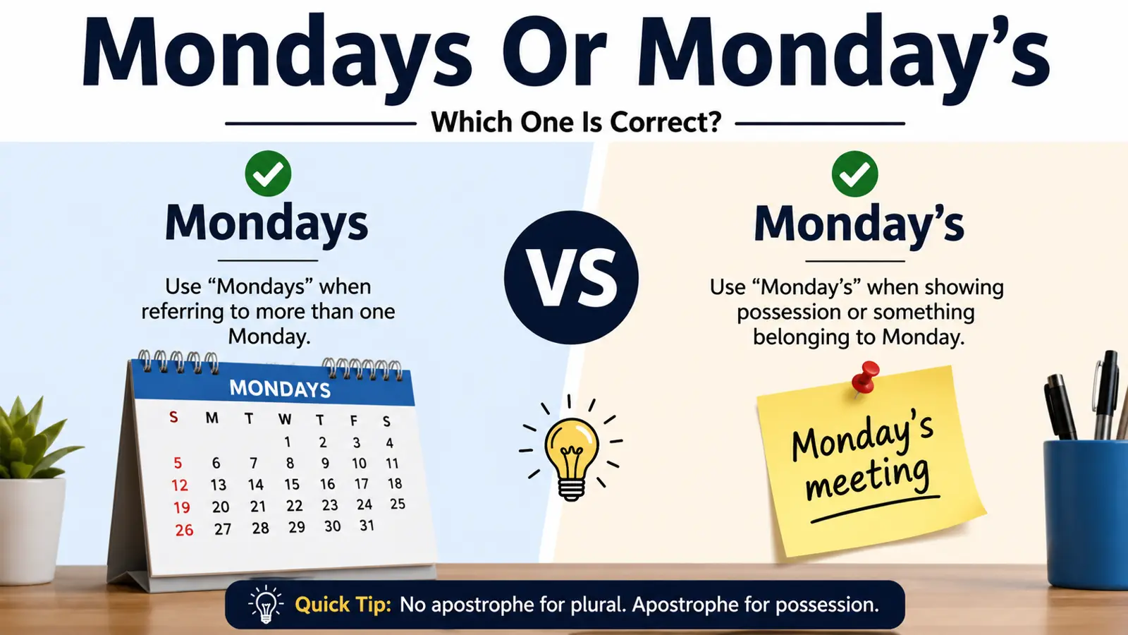 Mondays Or Monday’s