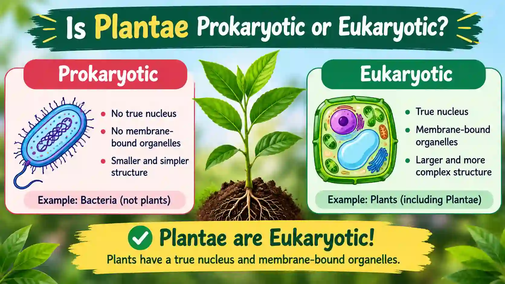 🧬Is Plantae Prokaryotic or Eukaryotic?