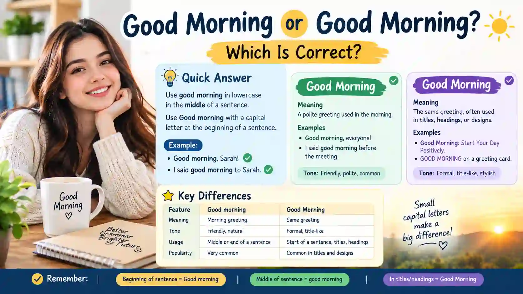 🌅 Good Morning or Good Morning? Which Is Correct?