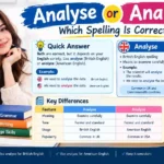 🔍 Analyse or Analyze: Which Spelling Is Correct?