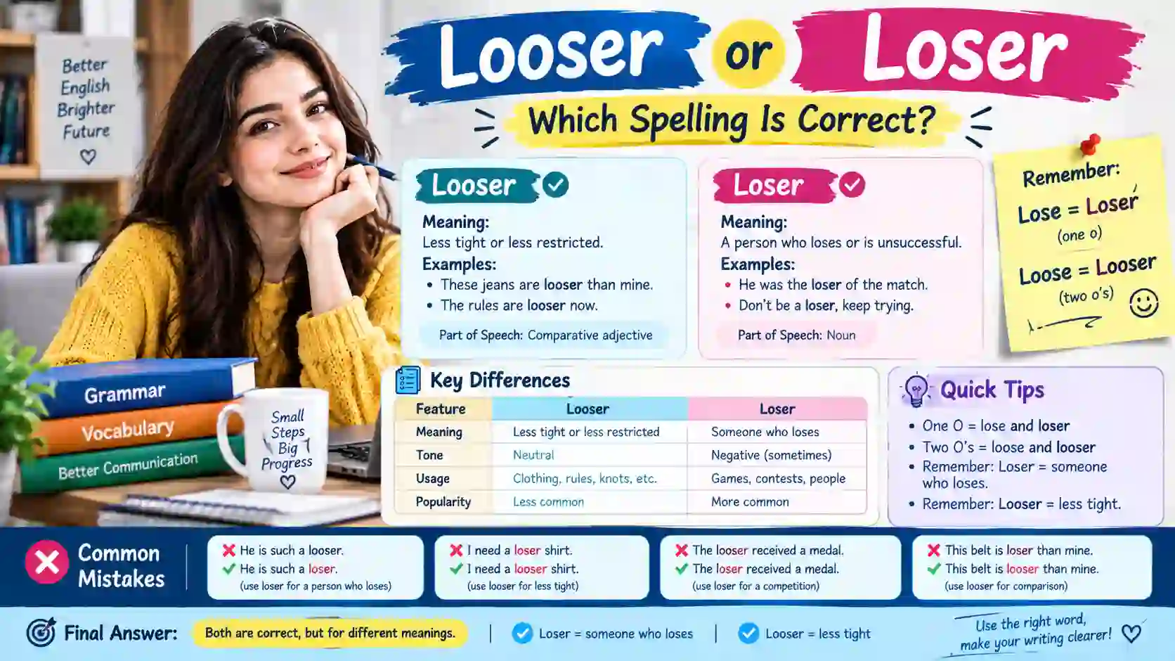 🔤 Looser or Loser: Which Spelling Is Correct?