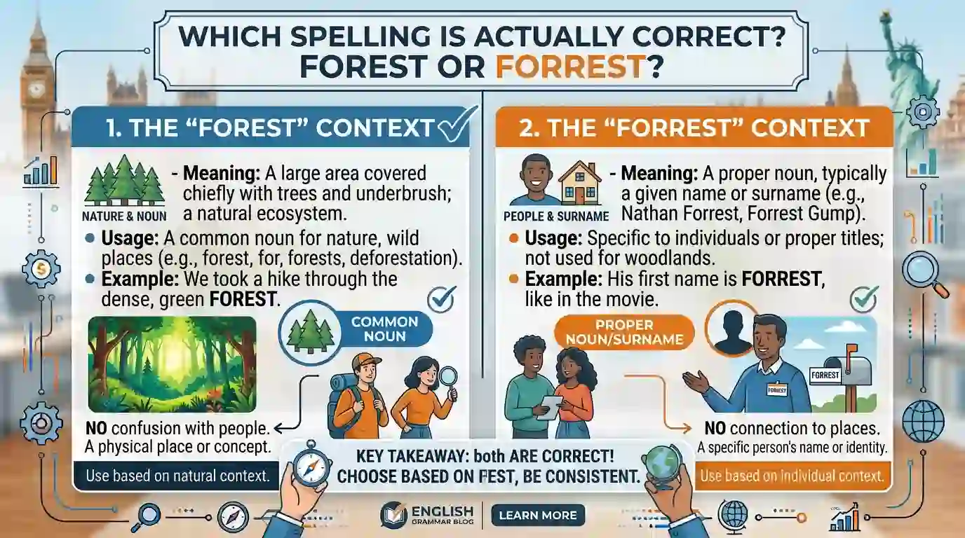 Forest or Forrest: Which Spelling Is Actually Correct?